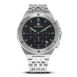 SILVER JETLINER 41 MM - BLACK DIAL