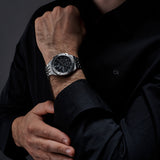 SILVER JETLINER 41 MM - BLACK DIAL