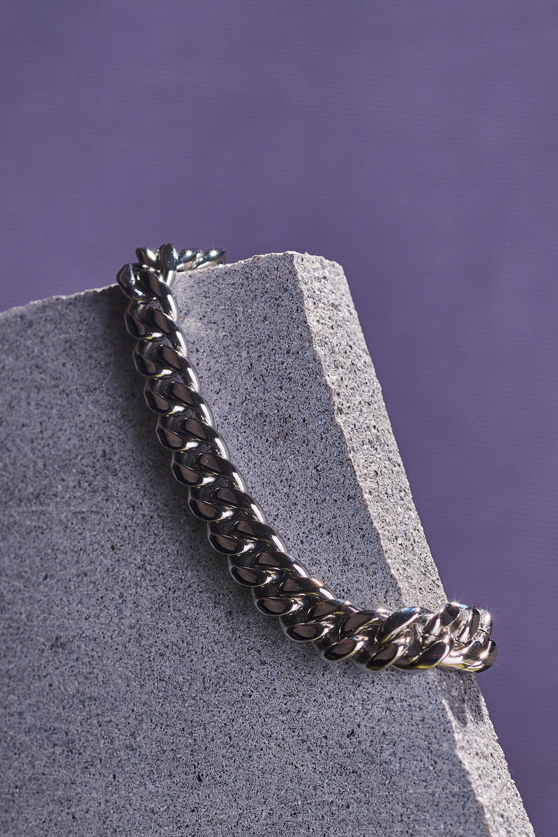 CUBAN CHAIN 8MM - SILVER