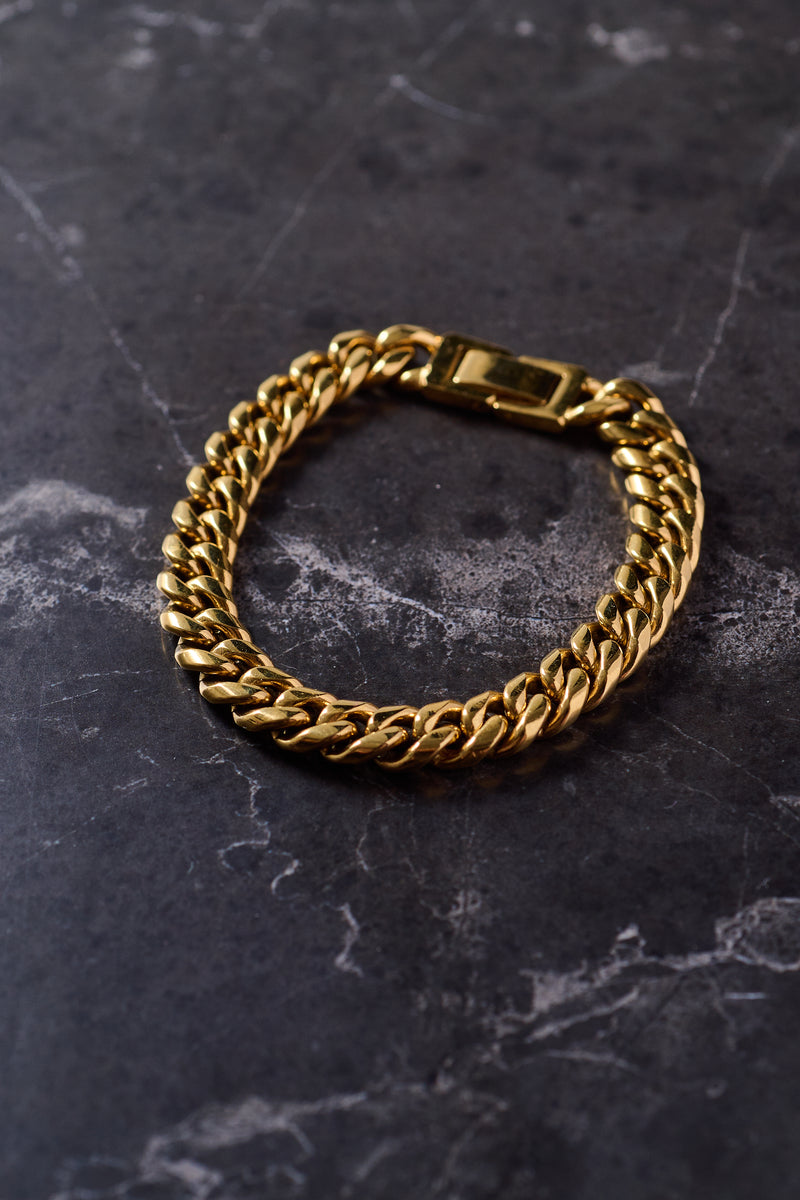 CUBAN BRACELET 8MM - GOLD