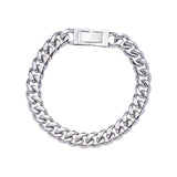 CUBAN BRACELET 8MM - SILVER