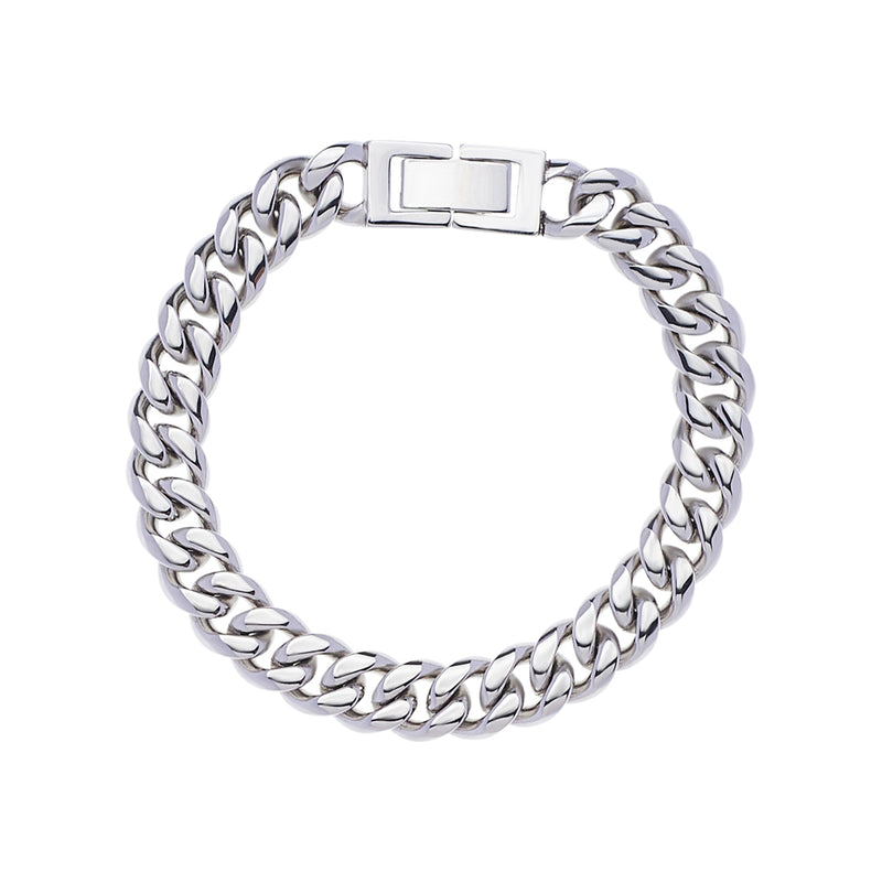 CUBAN BRACELET 8MM - SILVER